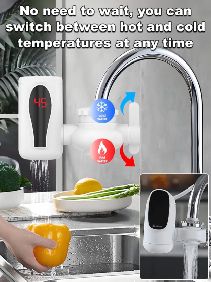 【Instant hot water】Get instant hot water in just 3 seconds—say goodbye to icy dishes and face washes forever