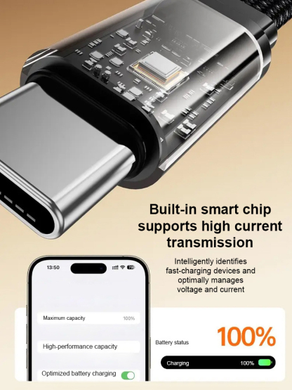 🔋 Adjust freely,Instantly Transforms into a 3D Stand,240Wsuper-fast charging, universal for smartphones and tablets