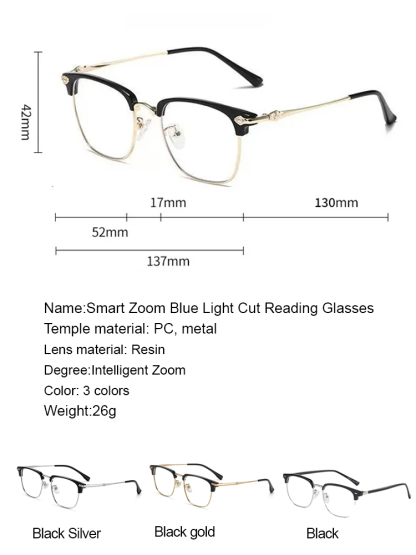 🌟Developed by a renowned university laboratory in the United States, these glasses automatically adjust to a temperature range of -7 to +7 degrees Celsius without requiring an eye exam, meeting your visual needs.