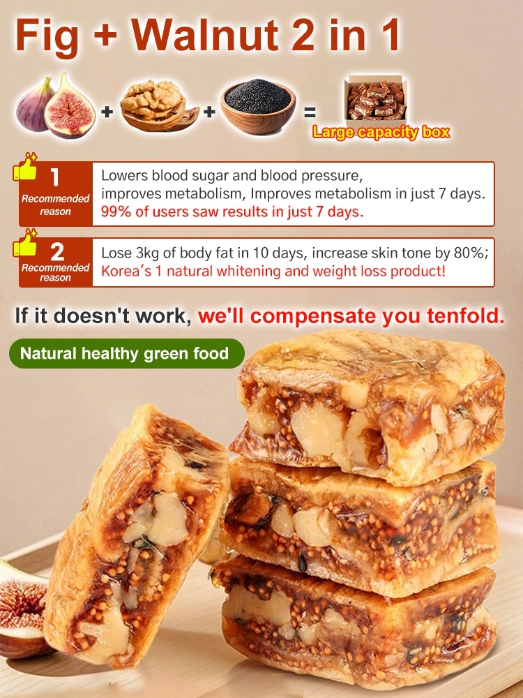 Pure Natural 0 Sugar Meal Replacement, Made from 17kg of Fresh Figs to 1kg, 0 Additives, 0 Calories, Enjoy with Peace of Mind