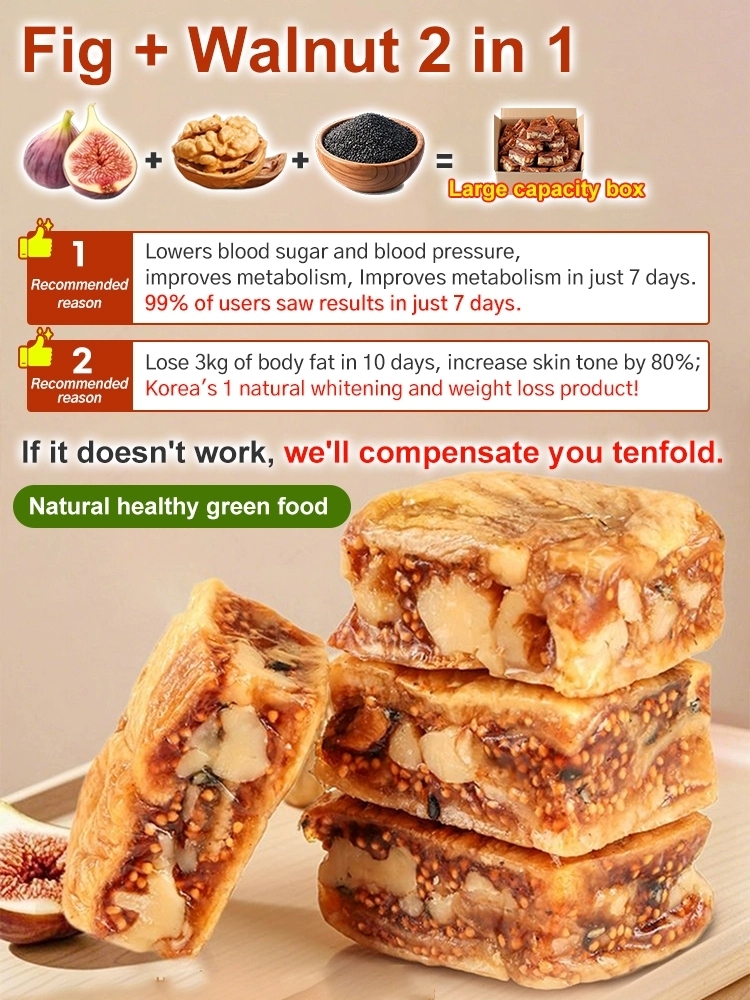 Pure Natural 0 Sugar Meal Replacement, Made from 17kg of Fresh Figs to 1kg, 0 Additives, 0 Calories, Enjoy with Peace of Mind