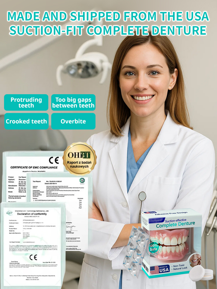 【Medical grade】US patented denture set