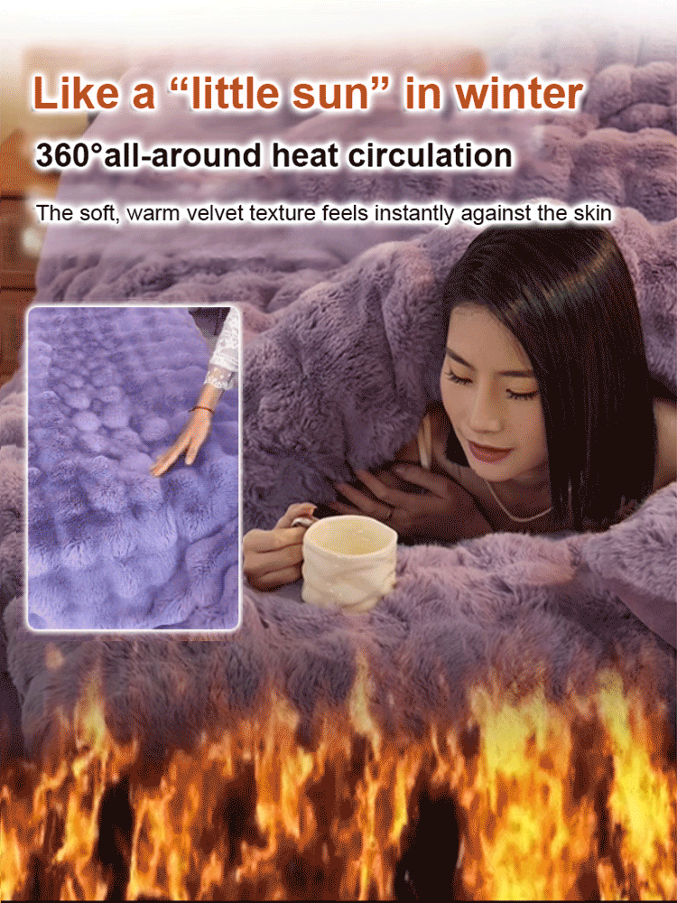 Five-star quality double-sided fleece bedding, warm and frost-resistant.