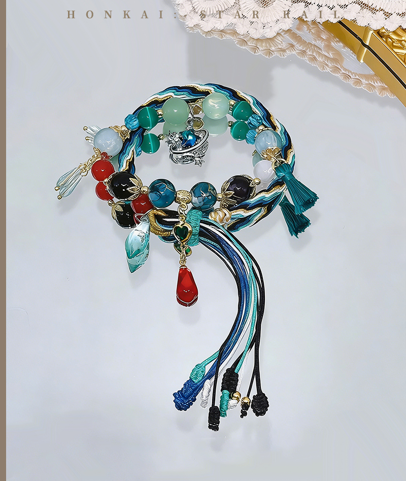 Honkai: Star Rail Tribbie & Castorice Braided Bracelet Stack Set