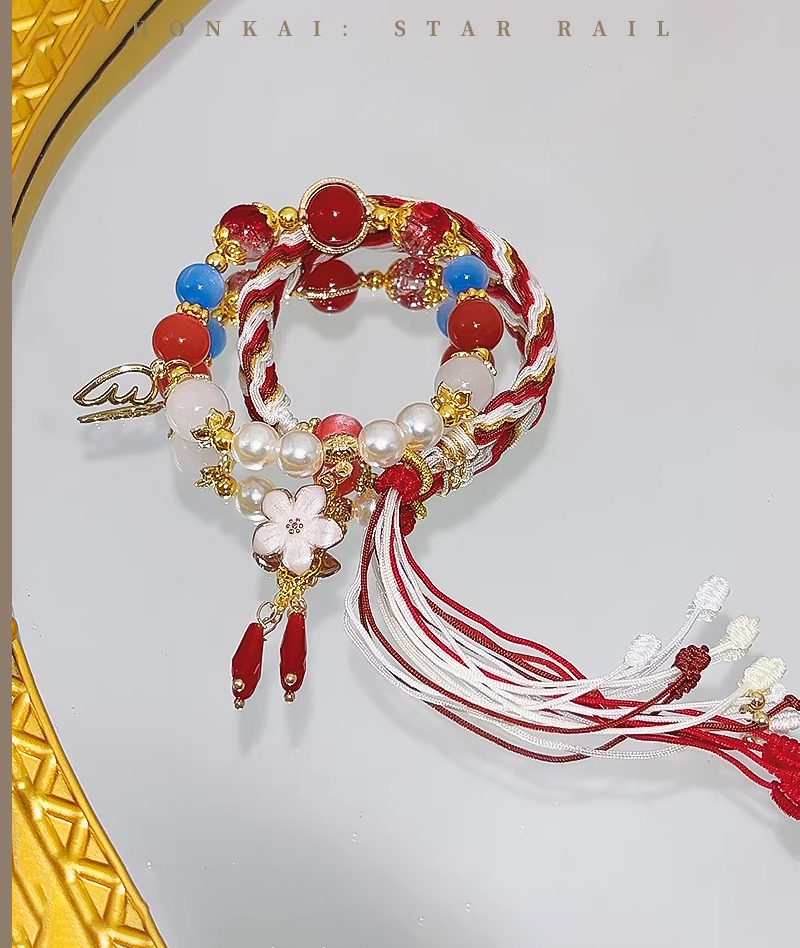 Honkai: Star Rail Tribbie & Castorice Braided Bracelet Stack Set