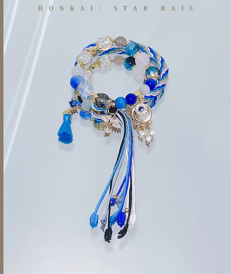 Honkai: Star Rail Tribbie & Castorice Braided Bracelet Stack Set