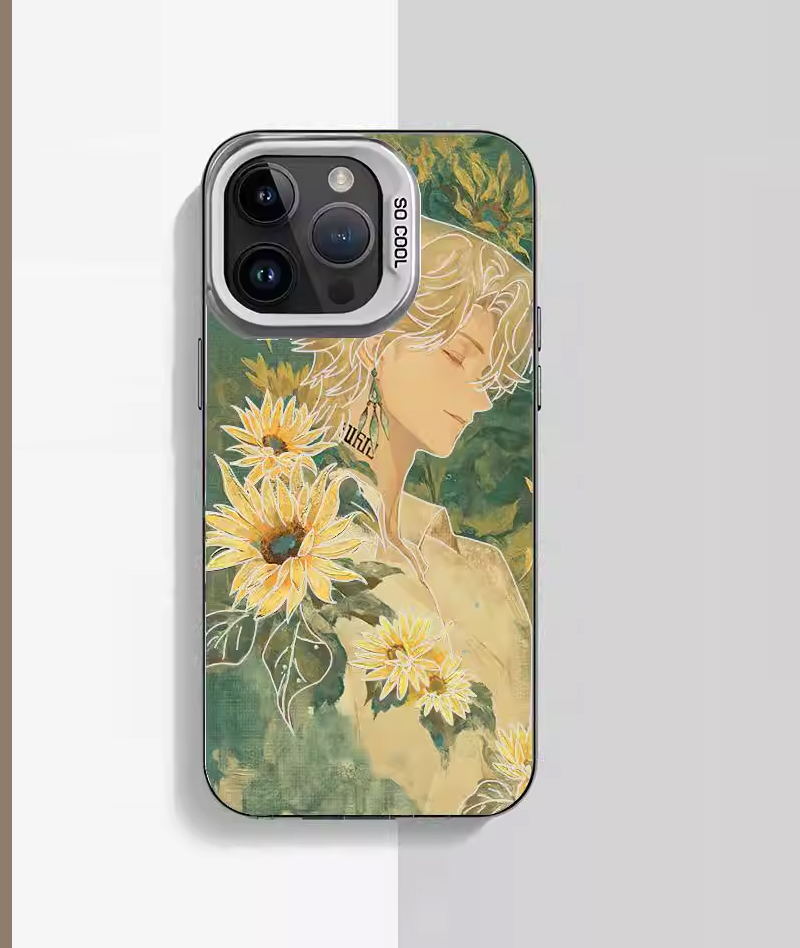 Honkai: Star Rail Jing Yuan & Feixiao Phone Case Iridescent Oil Paint Style