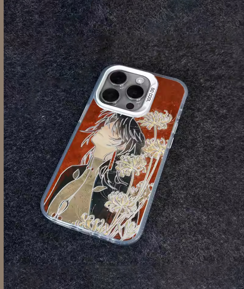 Honkai: Star Rail Jing Yuan & Feixiao Phone Case Iridescent Oil Paint Style
