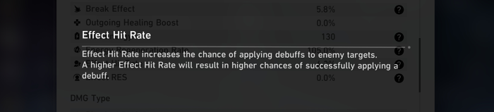 Honkai: Star Rail Effect Hit Rate