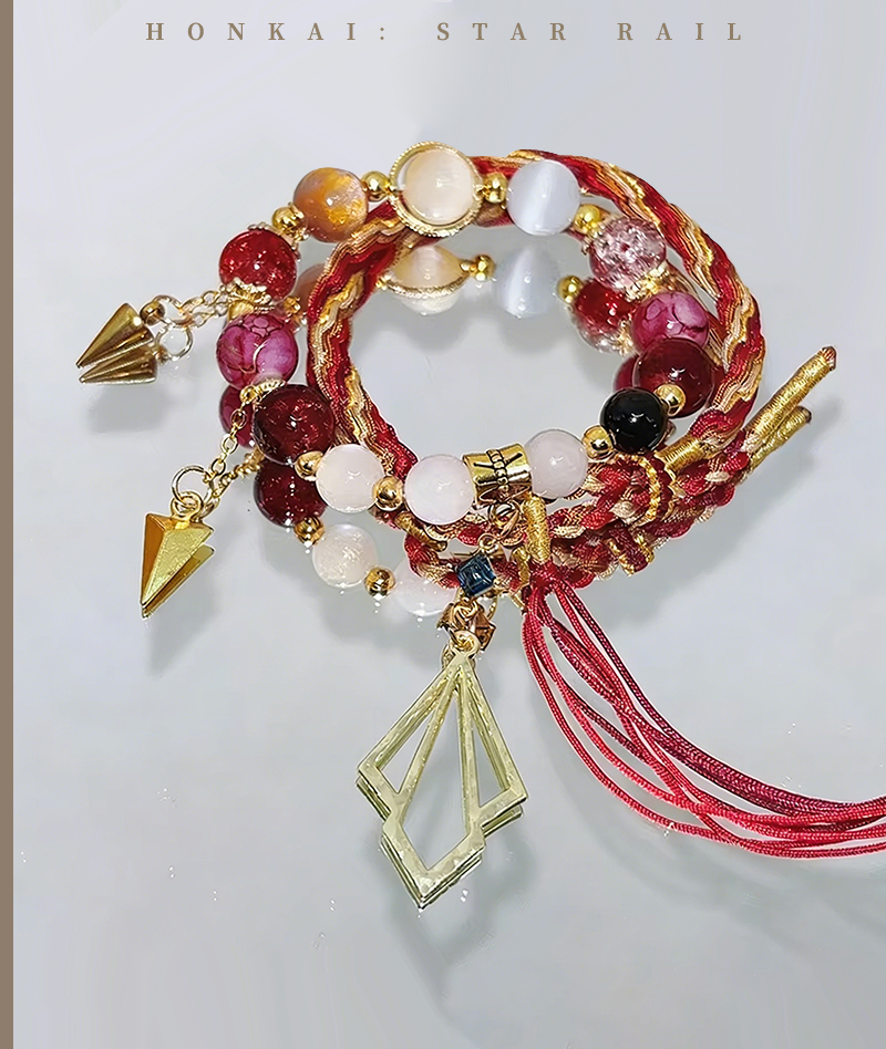 Honkai: Star Rail Tribbie & Castorice Braided Bracelet Stack Set