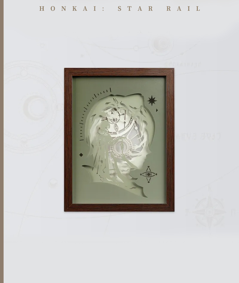 [Official Merch] HSR Anaxa Ver. Thought Experiment Theme Paper Carving Lamp