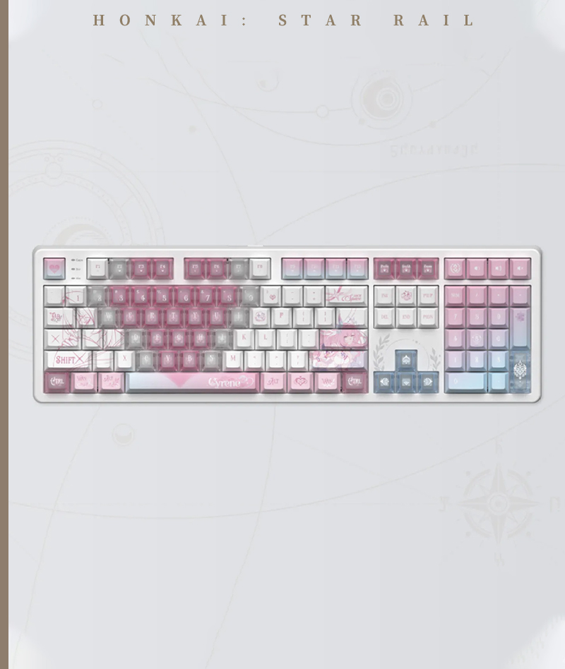 [Official Merch] HSR Cyrene RGB Mechanical Keyboard "Ripple of the Past"