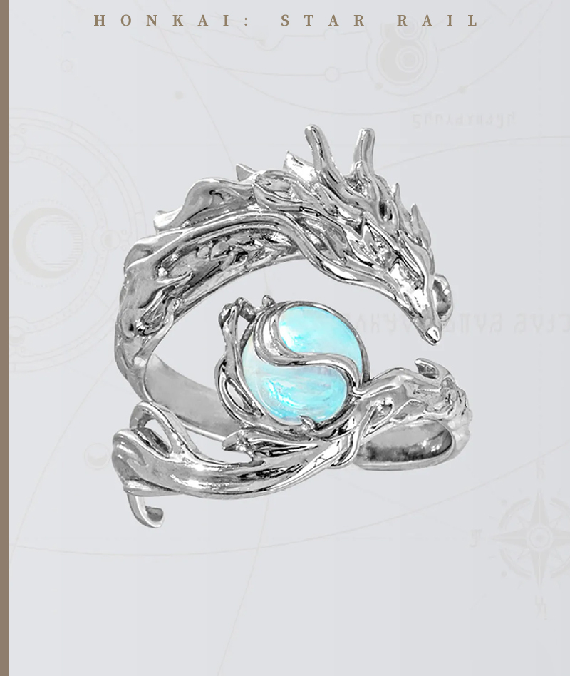 [Official Merch] Honkai: Star Rail Dan Heng • Imbibitor Lunae Impression Ring — Galaxy Star Series
