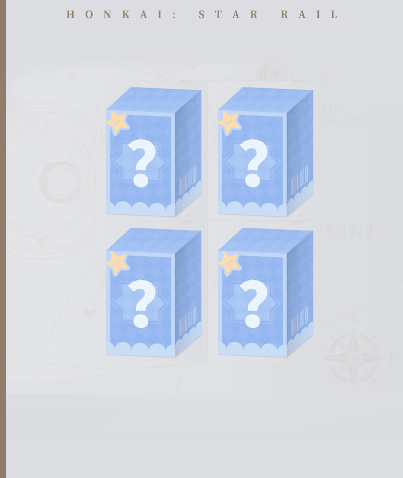 [Official Merch] HSR Chibi Trading Figures Blind Box - Boys Dormitory Series