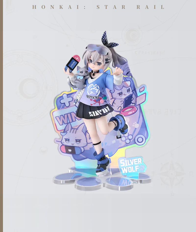 [Official Merch] Honkai: Star Rail Chibi Cat Series Silver Wolf Scale Figure