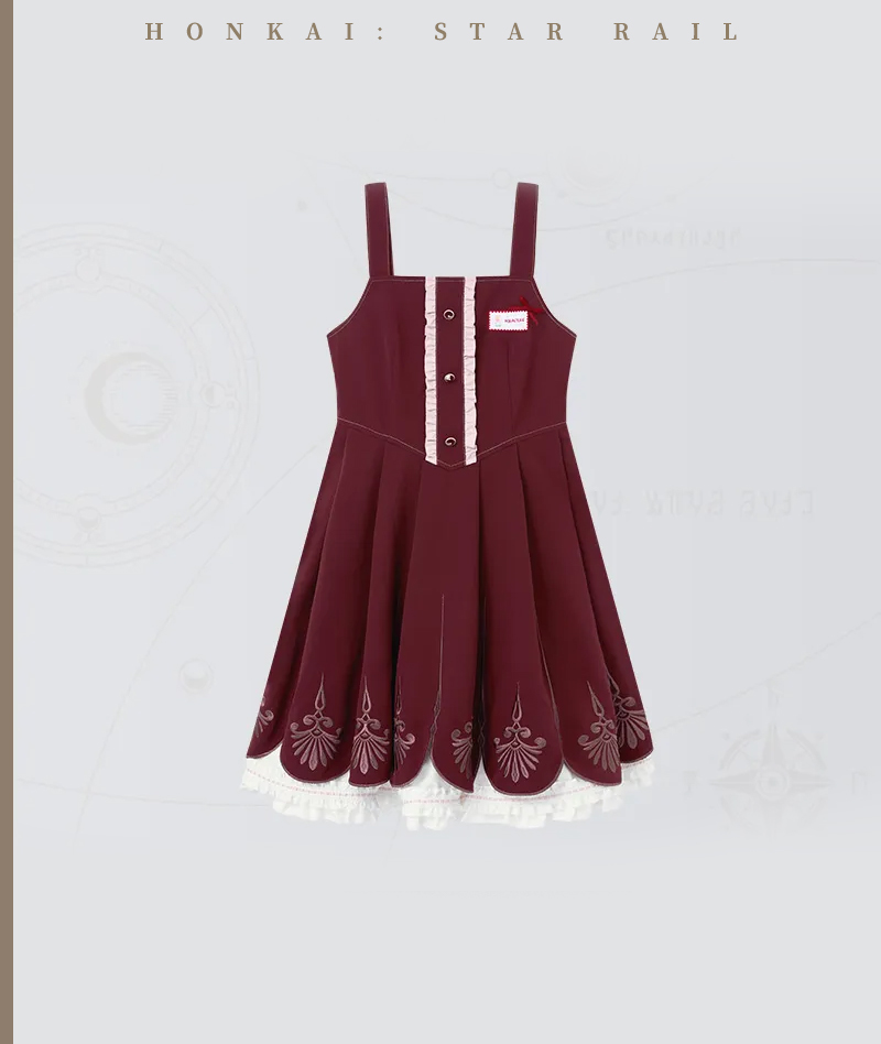 [Official Merch] Honkai Star Rail Hyacine Impression Suspender skirt