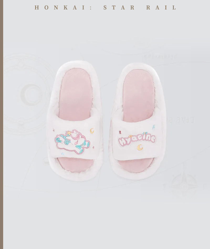 [Official Merch] Honkai Star Rail Hyacine Impression Plush Slippers