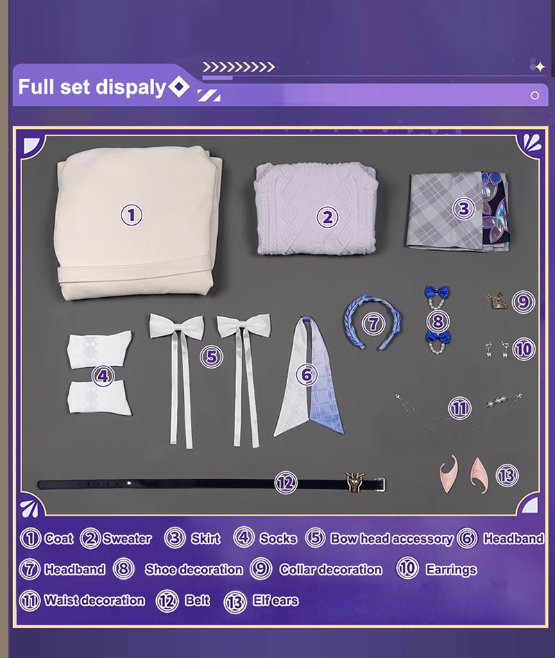 Honkai: Star Rail x Luckin Coffee Castorice Cosplay Costume