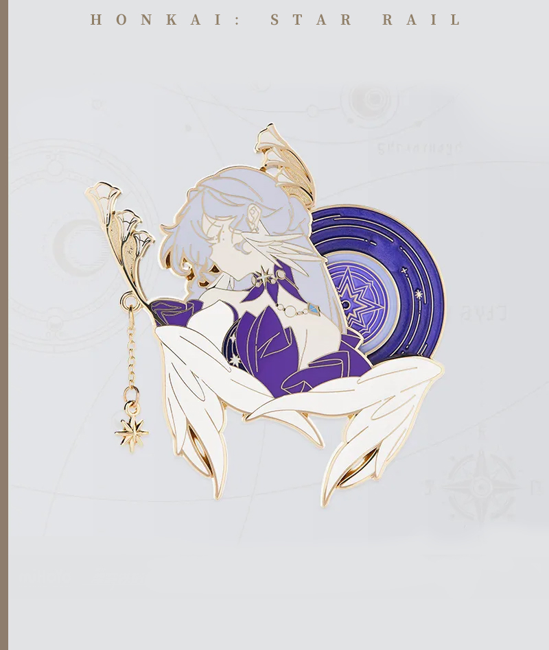 [Official Merch] Honkai Star Rail Robin Impress Metal Badge