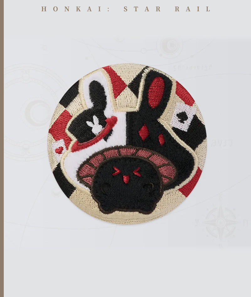 [Official Merch] Honkai: Star Rail Bunny Mushroom & Mushroom Bunny Series Embroidered Badge