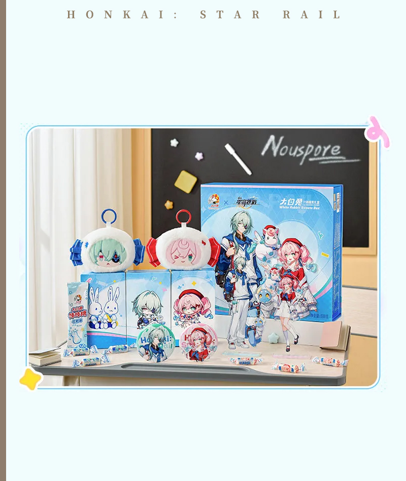 Official HSR x White Rabbit Creamy Candy Collab Merch: Anaxa & Hyacine