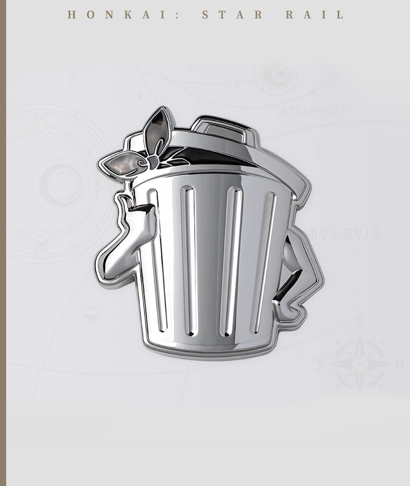 [Official Merch] HSR Lordly Trashcan Fridge Magnet