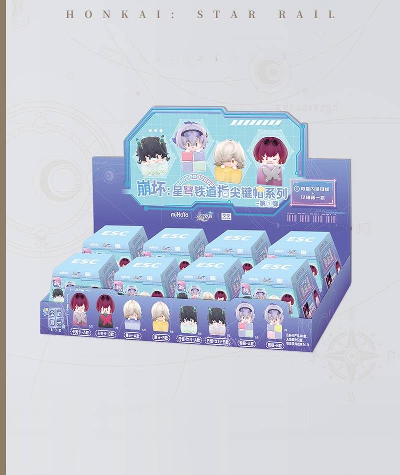 [Official Merch] HSR Fingertip Keycap Fidget Toy Blind Box Vol.1