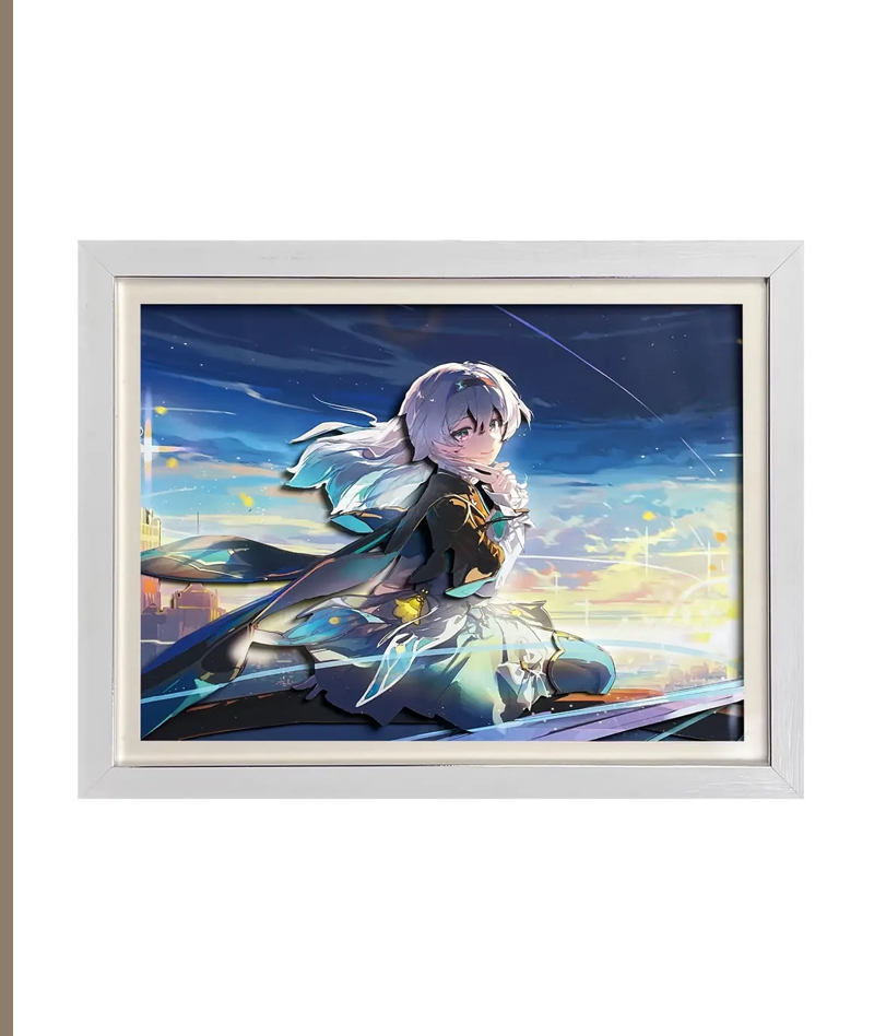 Honkai: Star Rail Firefly 3D Hollow-Out Wall Art Decor