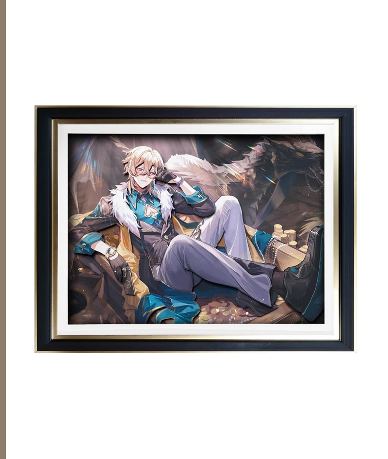 Honkai: Star Rail Aventurine 3D Hollow-Out Wall Art Decor