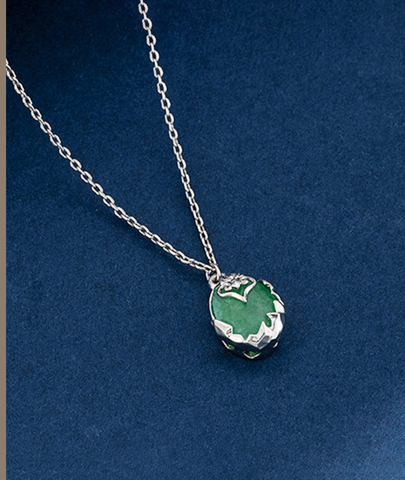 Honkai: Star Rail Aventurine Cornerstone Necklace & Ring
