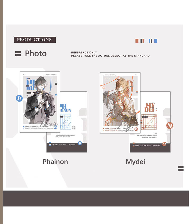 Honkai: Star Rail Phainon Mydei Holo Badge & Shikishi