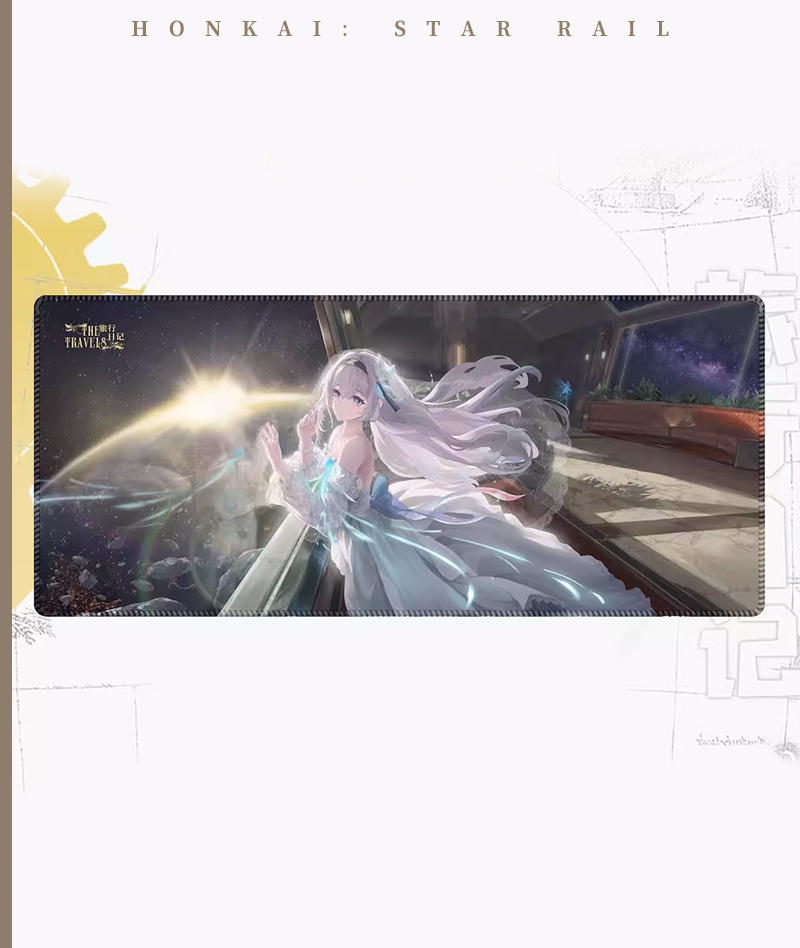 Honkai: Star Rail "Travel Diary" Mouse Pad - Castorice, Firefly & Sparkle