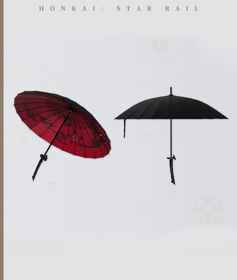 [Official Merch] Honkai: Star Rail Acheron Impression Long-Handle Umbrella