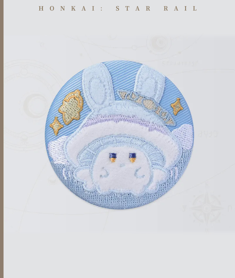 [Official Merch] Honkai: Star Rail Bunny Mushroom & Mushroom Bunny Series Embroidered Badge