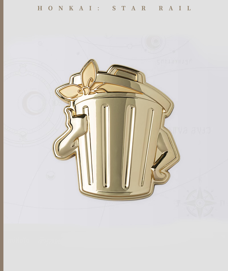 [Official Merch] HSR Lordly Trashcan Fridge Magnet