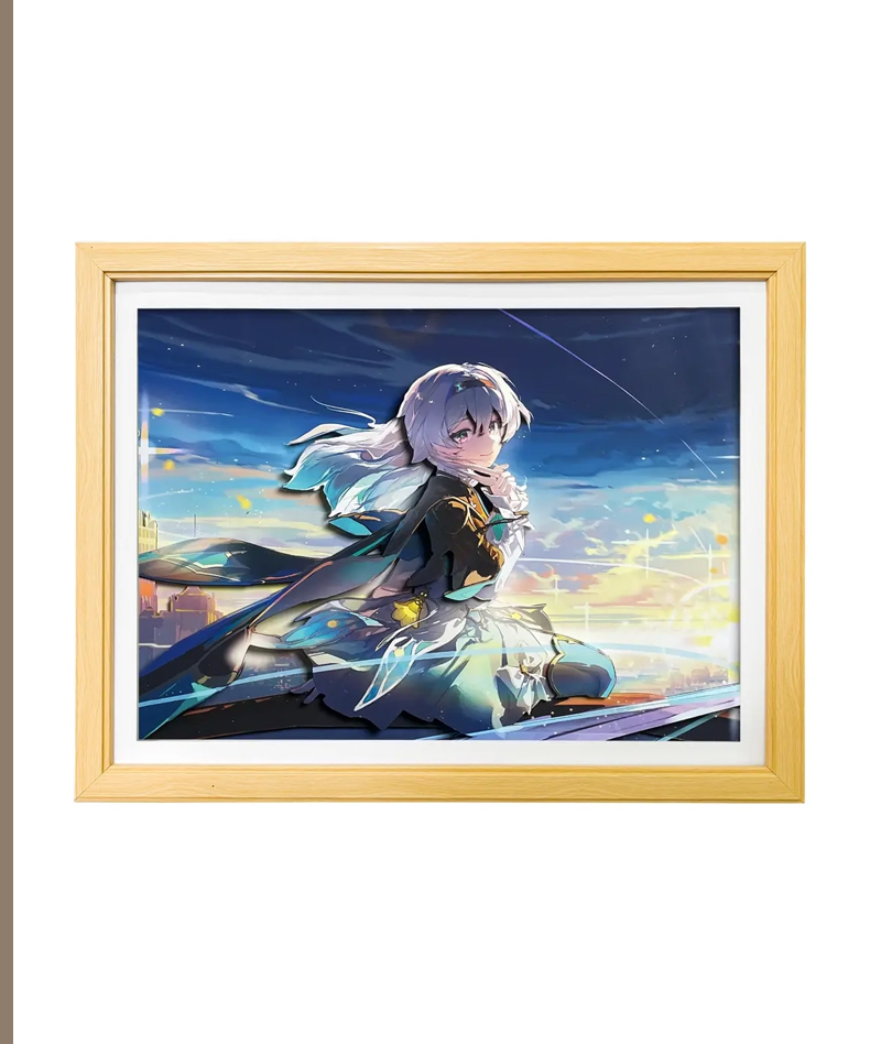 Honkai: Star Rail Firefly 3D Hollow-Out Wall Art Decor