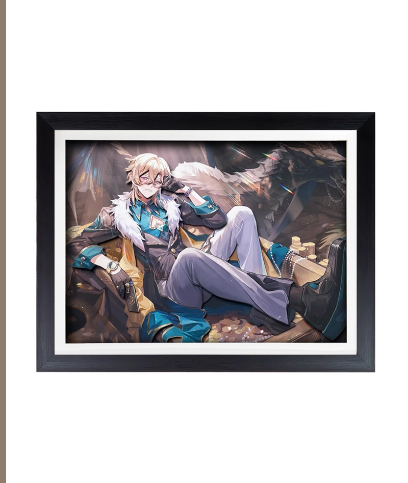 Honkai: Star Rail Aventurine 3D Hollow-Out Wall Art Decor