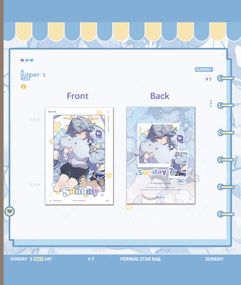 HSR Sunday Collection Badge & Acrylic Shikishi Board