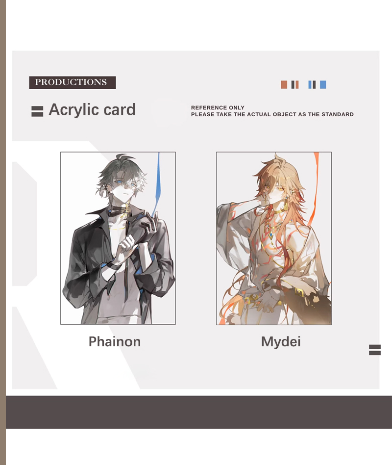 Honkai: Star Rail Phainon Mydei Holo Badge & Shikishi