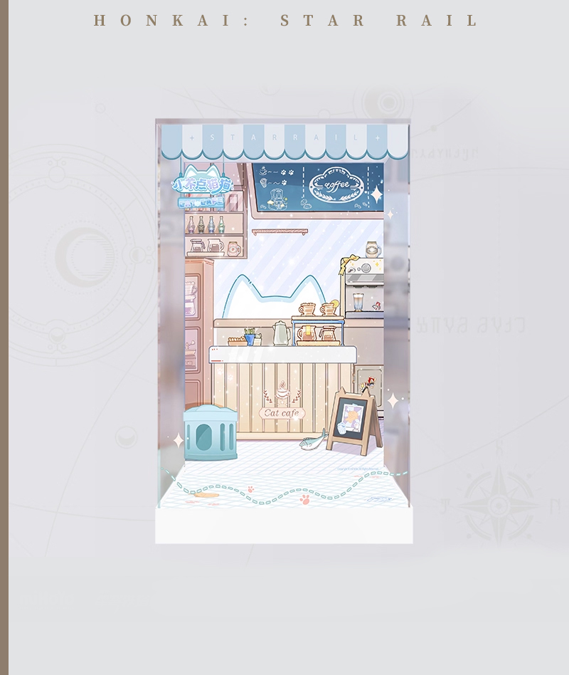 [Official Merch] HSR Chibi Cat Series Scale Figure Display Box