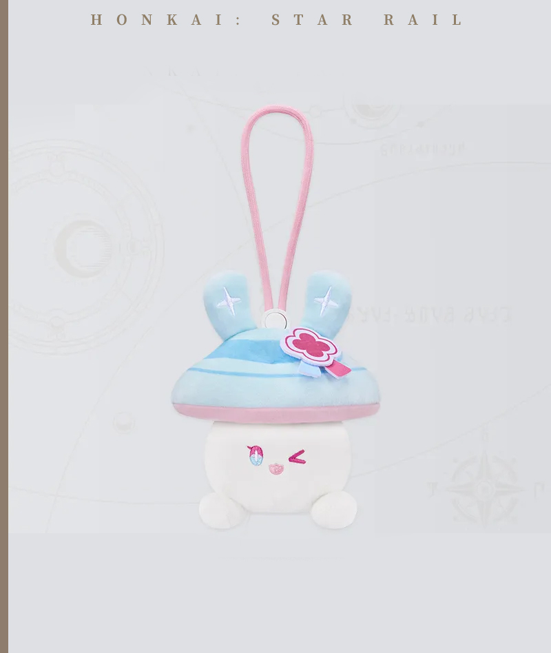 [Official Merch] Honkai: Star Rail Bunny Mushroom & Mushroom Bunny Series Plush Earphone Pouch