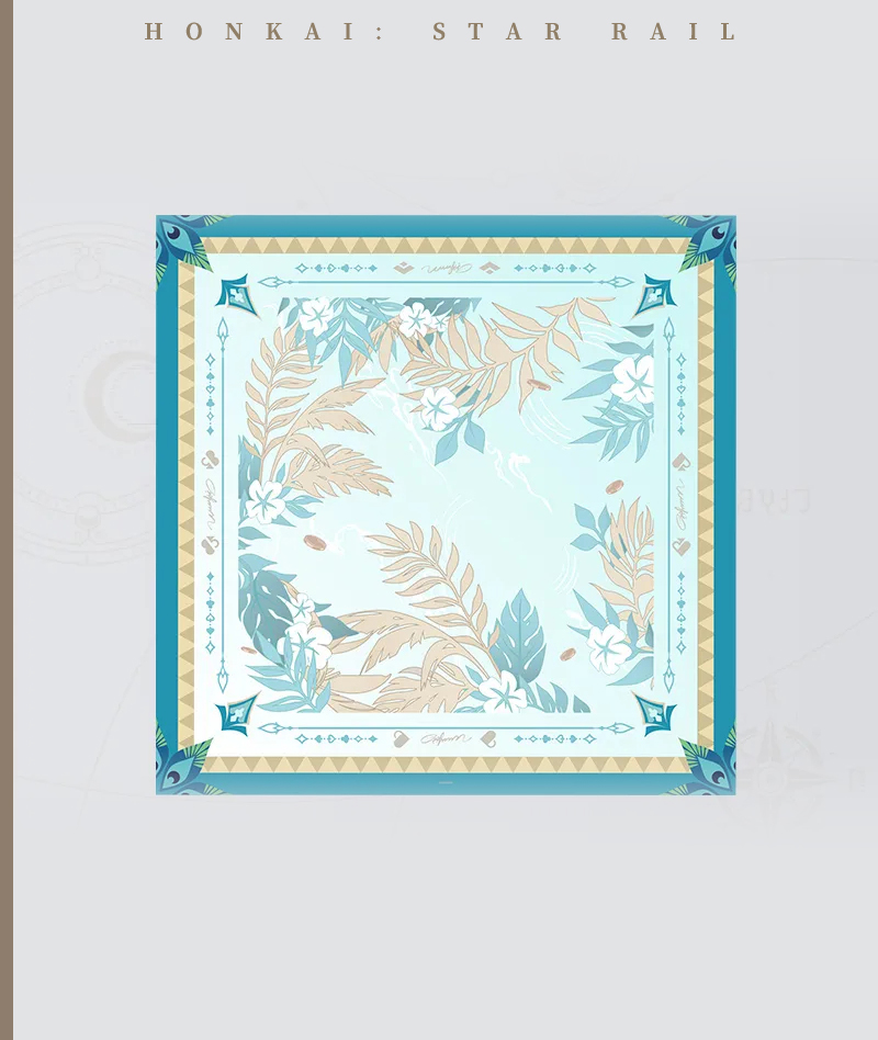 [Official Merch] HSR Character Impression Series Mulberry Silk Scarf Set - Sparxie Ver.