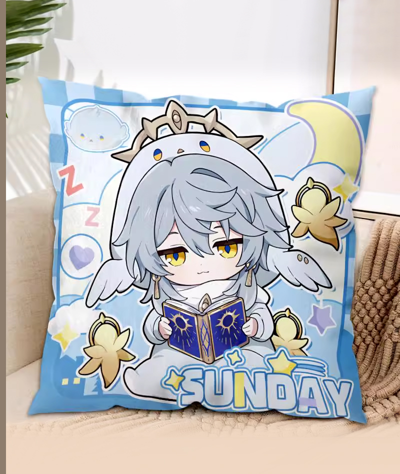 Honkai: Star Rail Sunday & Blade Throw Pillow