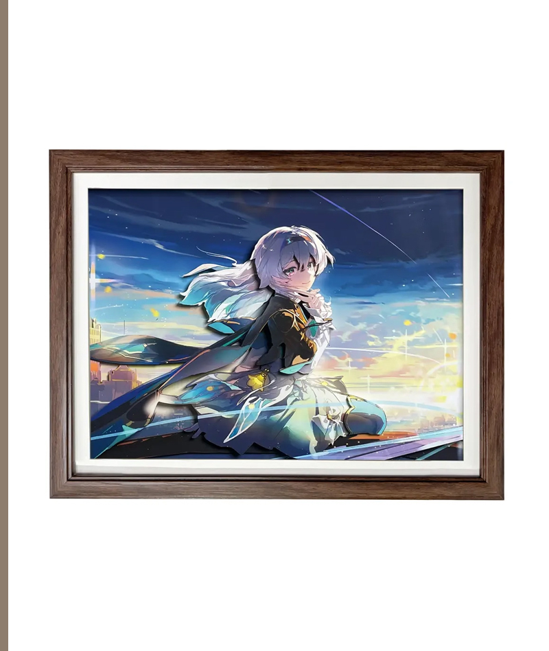 Honkai: Star Rail Firefly 3D Hollow-Out Wall Art Decor