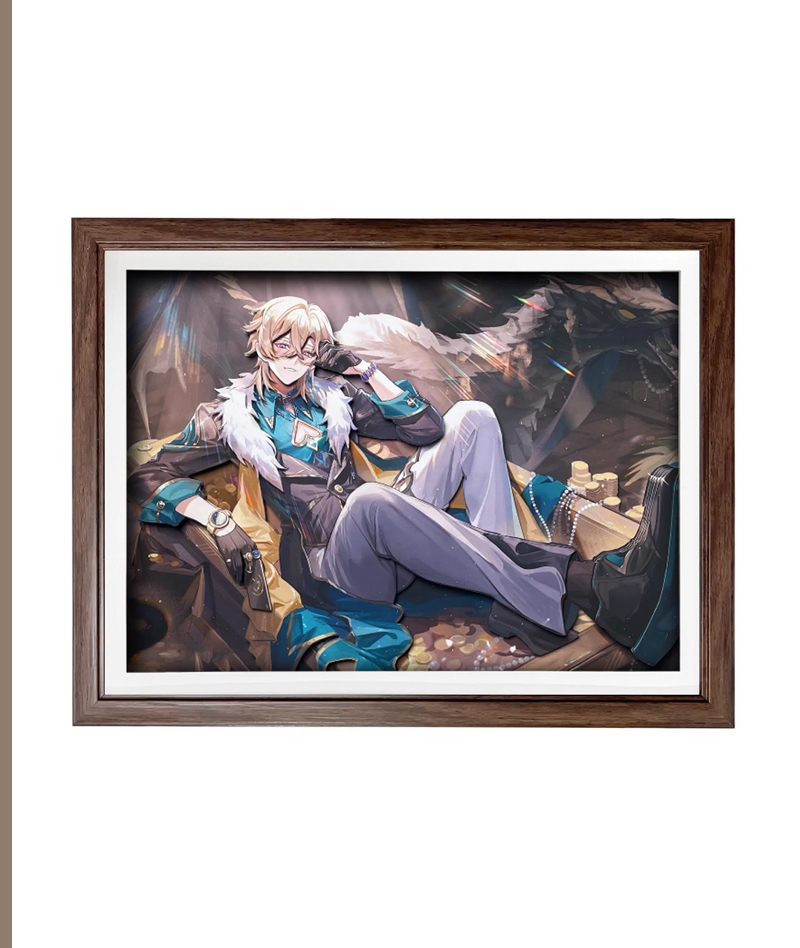 Honkai: Star Rail Aventurine 3D Hollow-Out Wall Art Decor