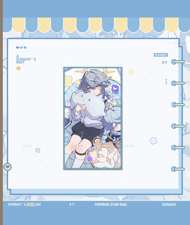 HSR Sunday Collection Badge & Acrylic Shikishi Board