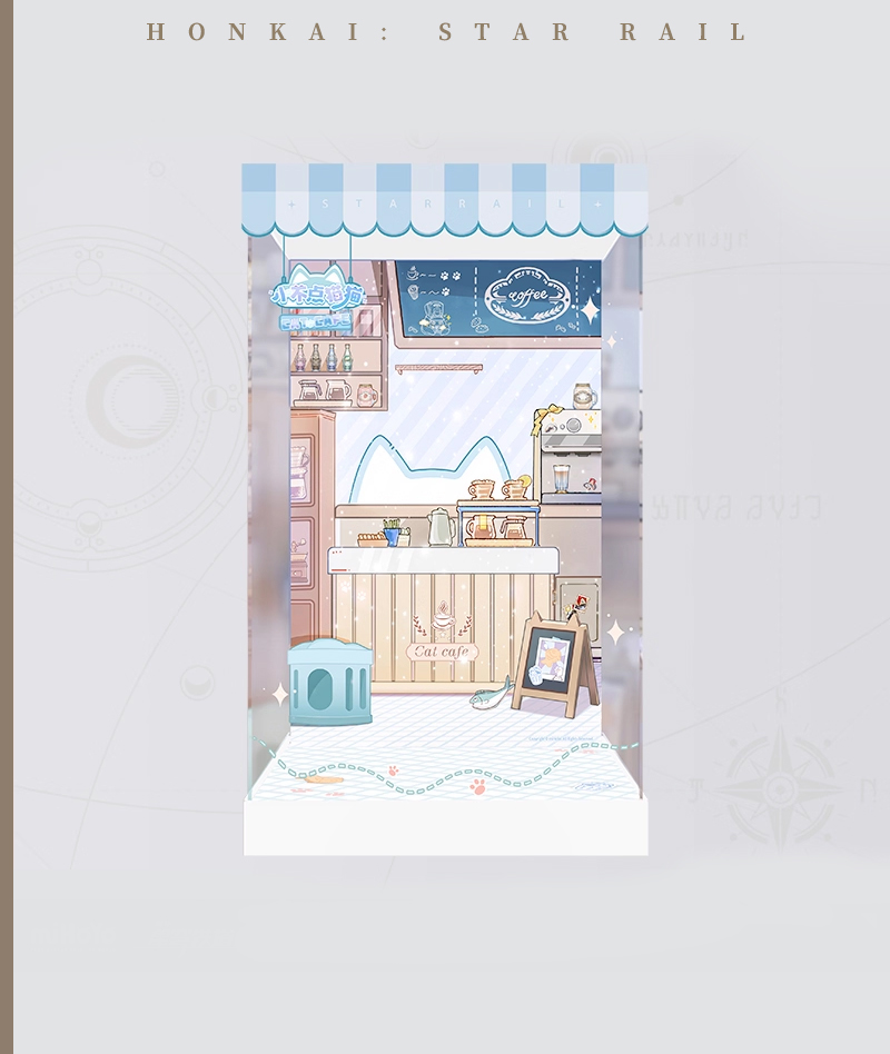 [Official Merch] HSR Chibi Cat Series Scale Figure Display Box