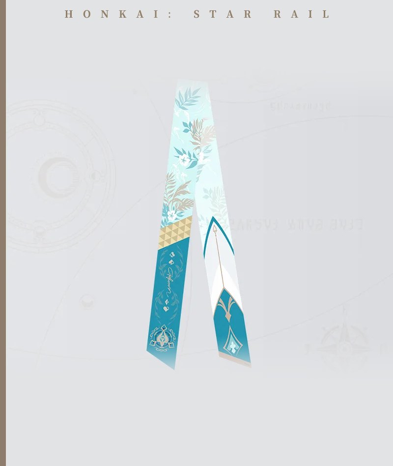 [Official Merch] HSR Character Impression Series Mulberry Silk Scarf Set - Sparxie Ver.