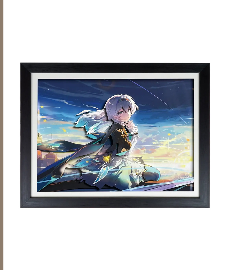 Honkai: Star Rail Firefly 3D Hollow-Out Wall Art Decor