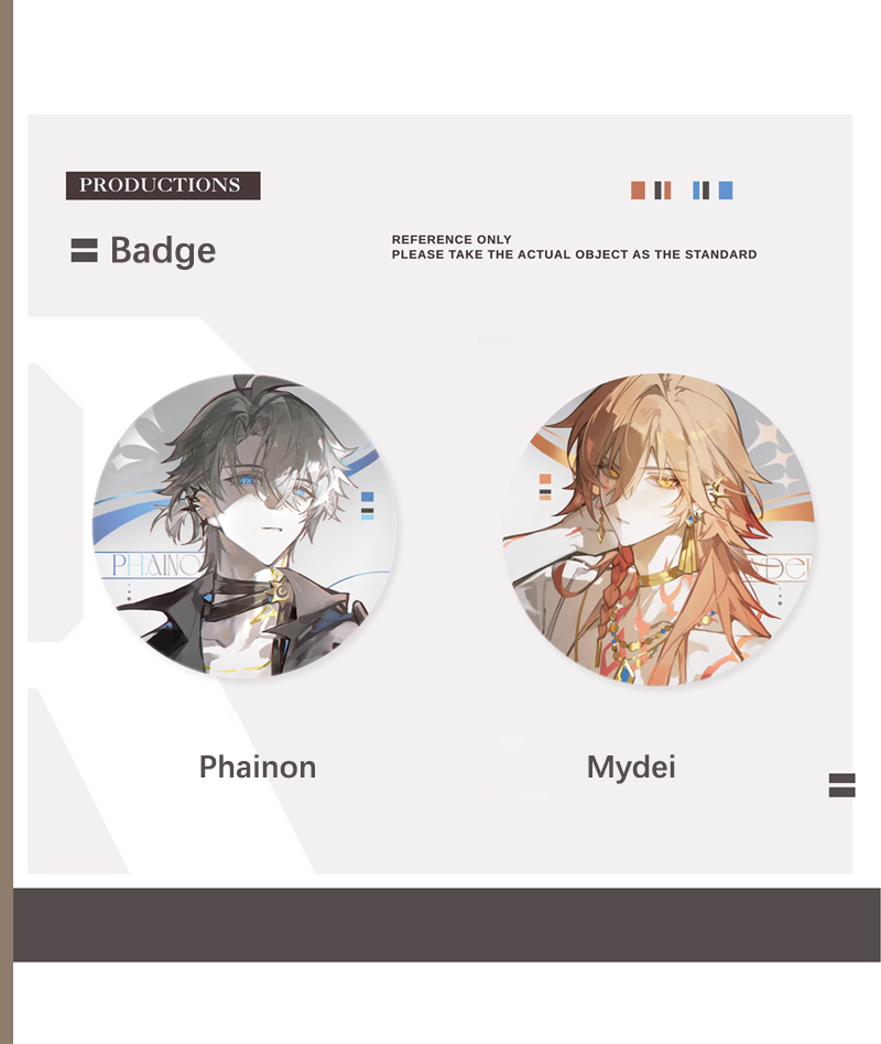 Honkai: Star Rail Phainon Mydei Holo Badge & Shikishi